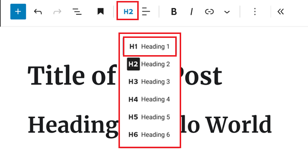 Customize Heading Block in Gutenberg Editor