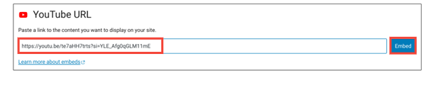 Embed YouTube Video using Gutenberg Editor