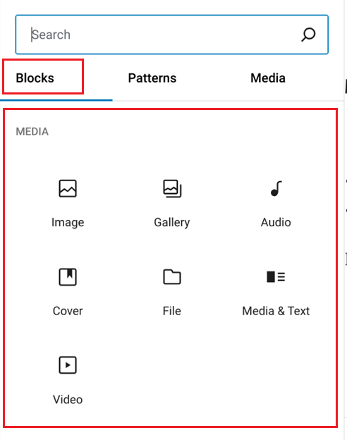 Media Blocks in Gutenberg Editor