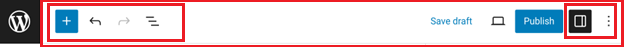 Toolbar in WordPress Gutenberg Editor