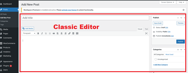 WordPress Classic Editor