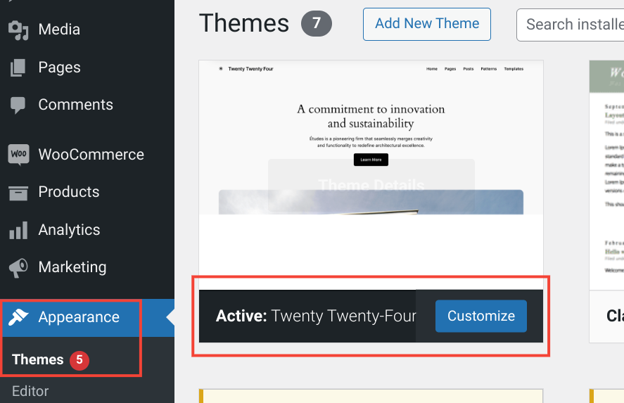 WordPress Twenty Twenty-Four Theme