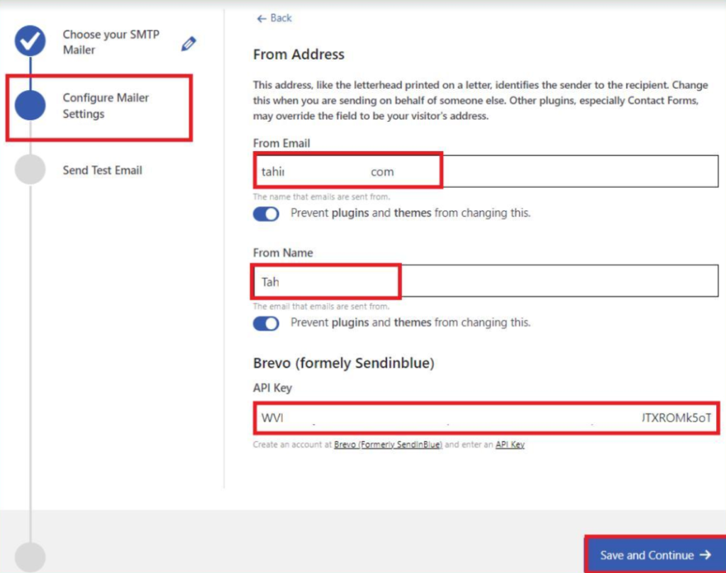 Configure your mailer settings