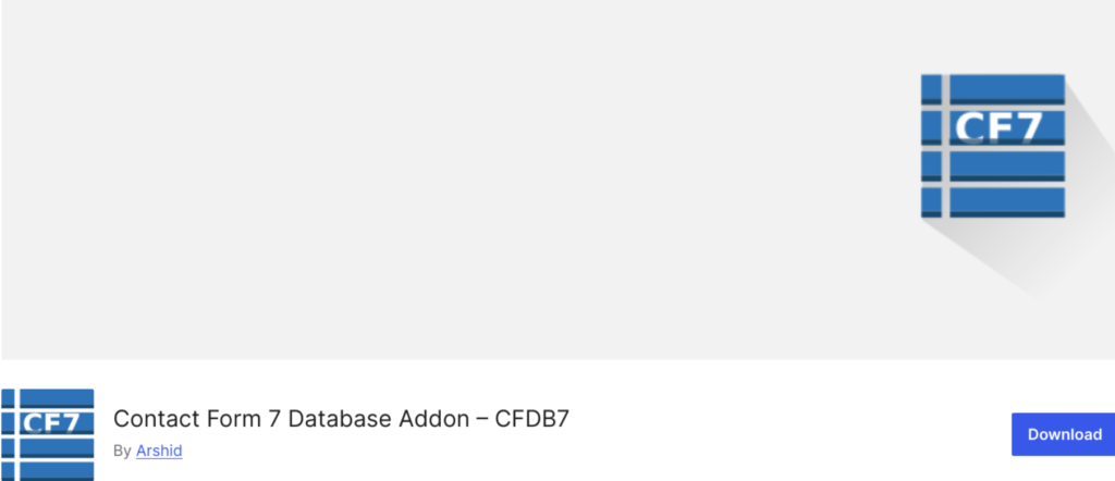 Contact Form 7 Database Addon