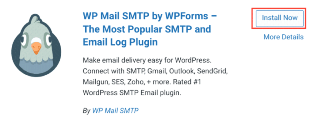 Install WP Mail SMTP plugin