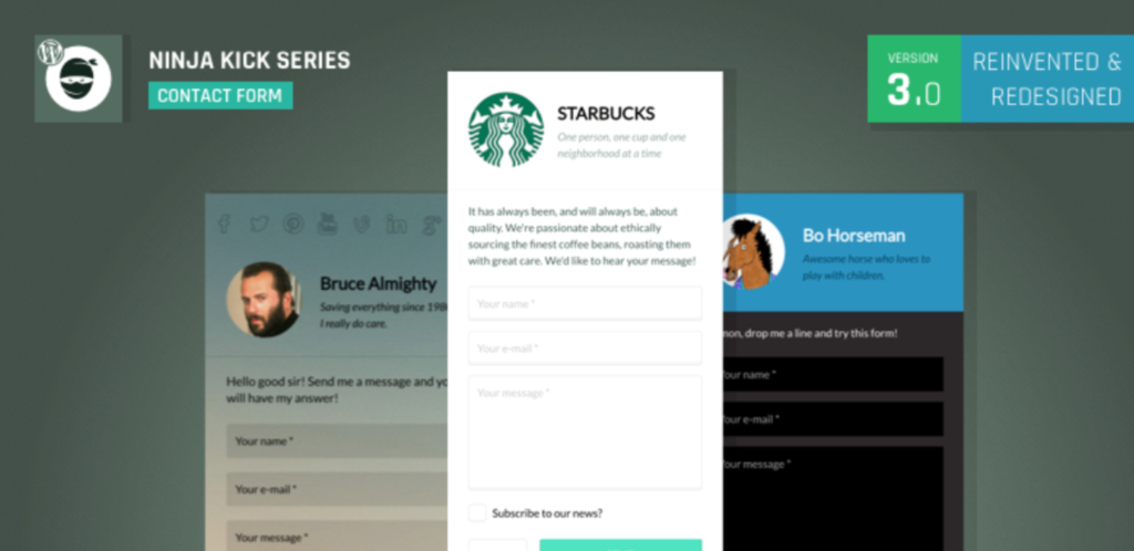 Ninja Kick contact form plugin