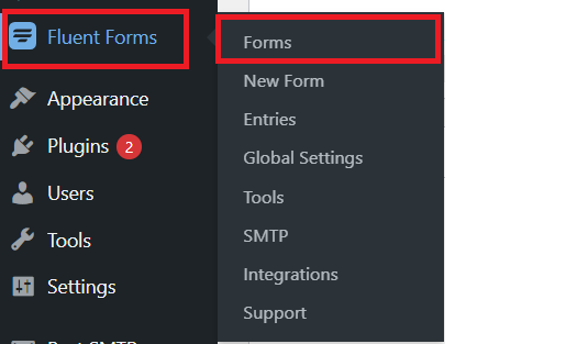 Access Fluent Forms