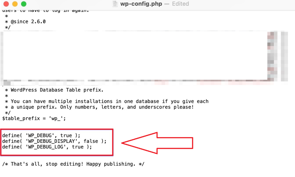 Add the code in the wp-config.php file