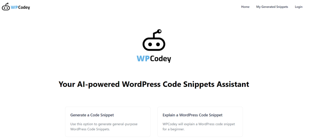 WPCodey - WordPress AI Code Generator