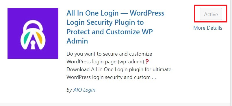 Install the All In One Login plugin